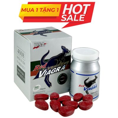 Thuốc cường dương Red Cia-lis Vi-a-gra cực mạnh, Hộp 10 viên